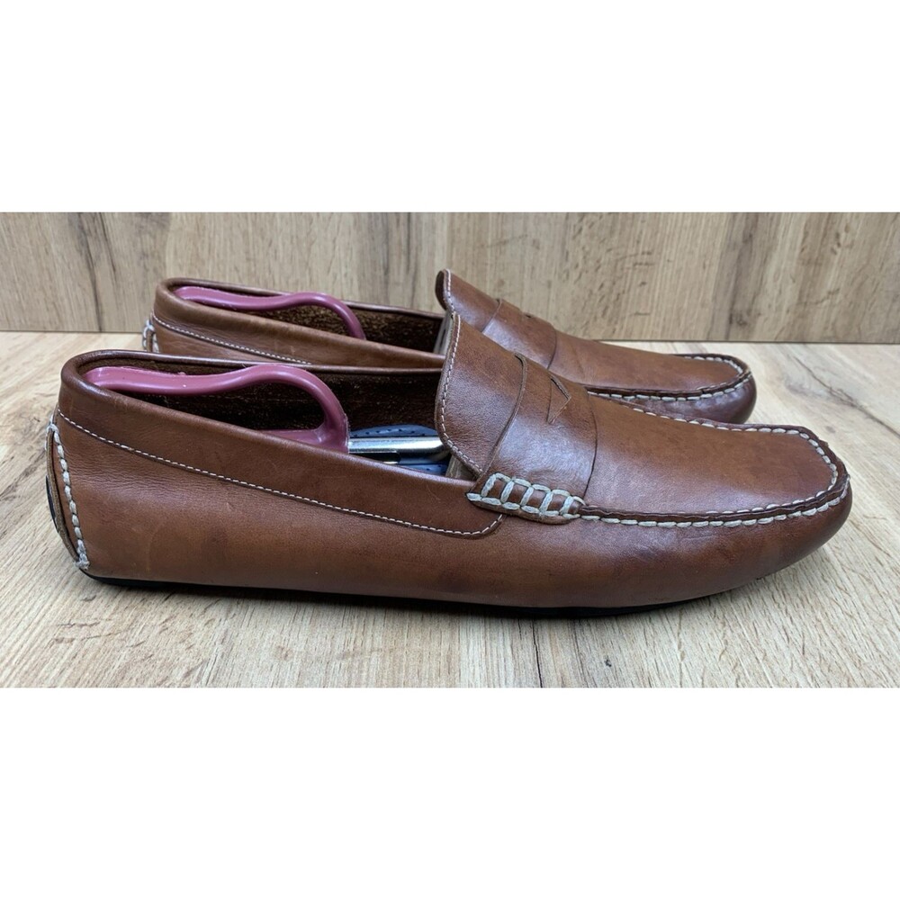 Cole Haan Men's Size 11M Brown Leather Penny Loafer Driving Moccasin Driver Shoe - Picture 2 of 13